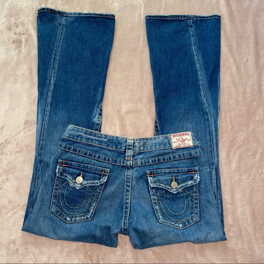 True religion distressed wide leg jean size 29 - Picture 4 of 13